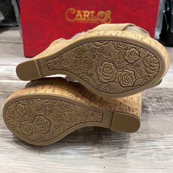 ❤️‍🔥Carlos Santana Benita Ankle Strap Wedge Sandals - Picture 6 of 7